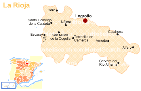 Mapa de la Rioja