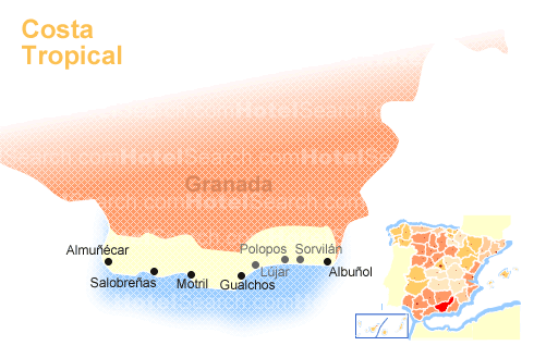 Carte de la Côte Tropicale