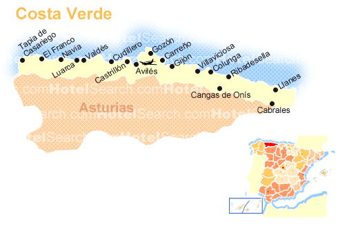 Carte de la Costa Verde