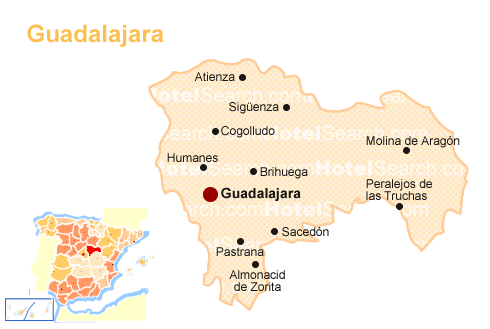 Map of Guadalajara