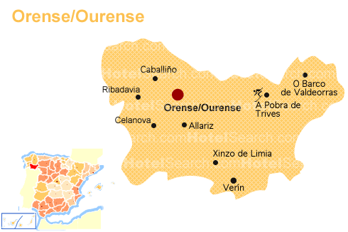 Mapa de Orense