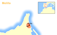 Mapa de la Ciudad Autonoma de Melilla