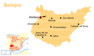 Mapa de Badajoz