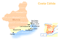 Carte de la Costa Cálida