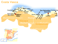 Carte de la Côte Basque