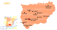 Mapa de Jaén