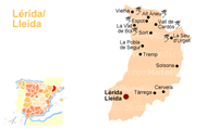 Mapa de Lérida